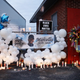 The site of a prayer vigil held for Tafara Williams is seen on October 27, 2020, in Waukegan, Ill. Williams was shot and wounded during a police shooting that killed 19-year-old Marcellis Stinnette.